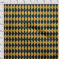 thumbnail image 3 of oneOone Cotton Jersey Navy Blue Fabric Argyle Check Sewing Material Print Fabric By The Yard 58 Inch Wide, 3 of 4
