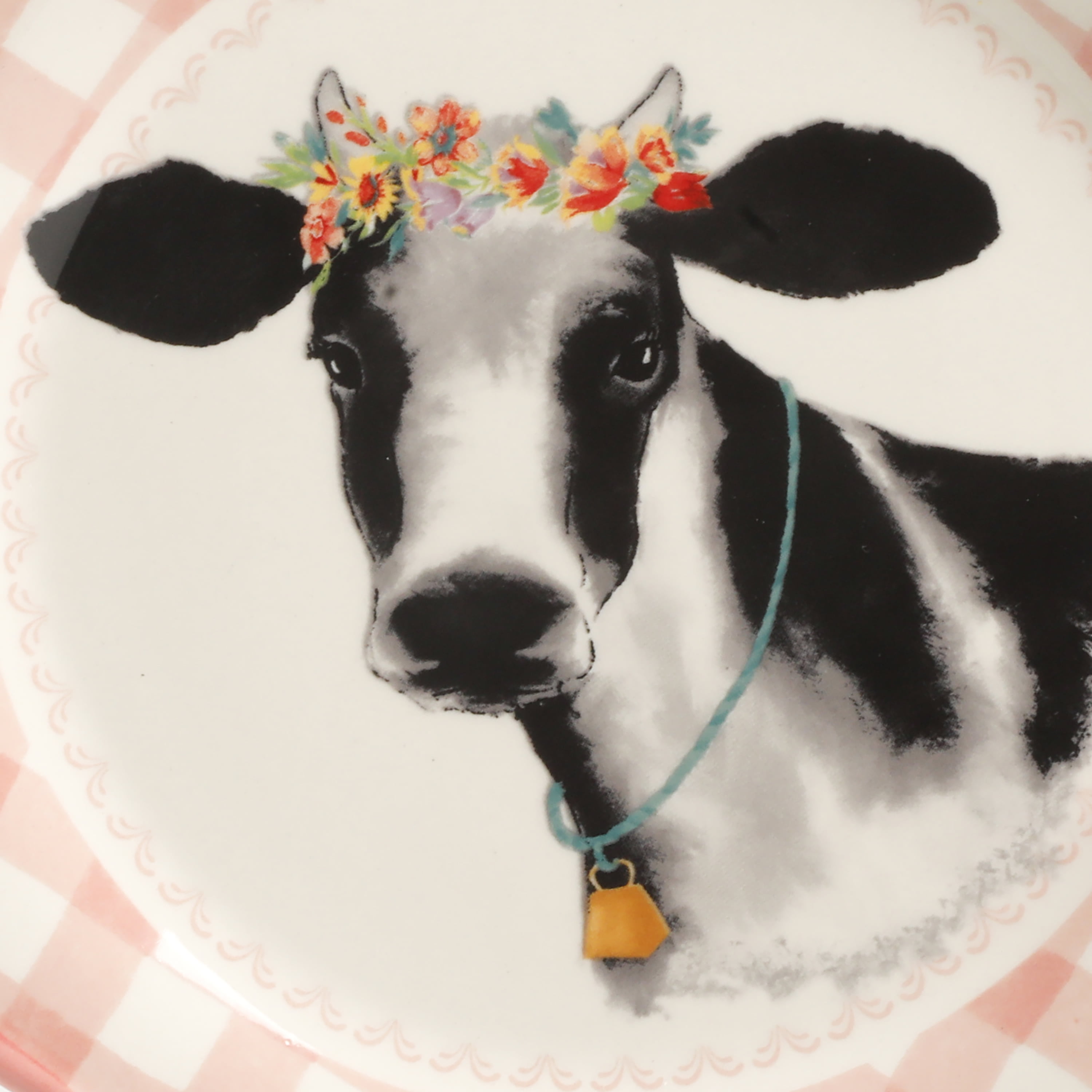 The Pioneer Woman Cow Decal Stoneware Spoon Rest, Multicolor