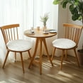 thumbnail image 6 of Seat Cushions 35x35 Round Plushs Cushions Tatami Chair Cushions Fart Cushions Floor Round Stool Dining Table Dining Chair Round Cushions Seat Cushions Winter White, 6 of 7