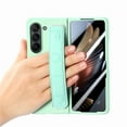 thumbnail image 4 of Cowithday for Samsung Galaxy Z Fold5 Phone Case with Screen Protector & Wristband, Shockproof Drop Proof Hand Strap Non-Slip PC Frame Luxury All-inclusive Shell Cover for Samsung Z Fold 5, Mint, 4 of 8