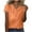 Pink, variant on Women's Shirts Summer Casual V Neck Short Sleeve Tops Business Dressy Loose Fit Basic Blouses Solid Color Tee (M, Orange)