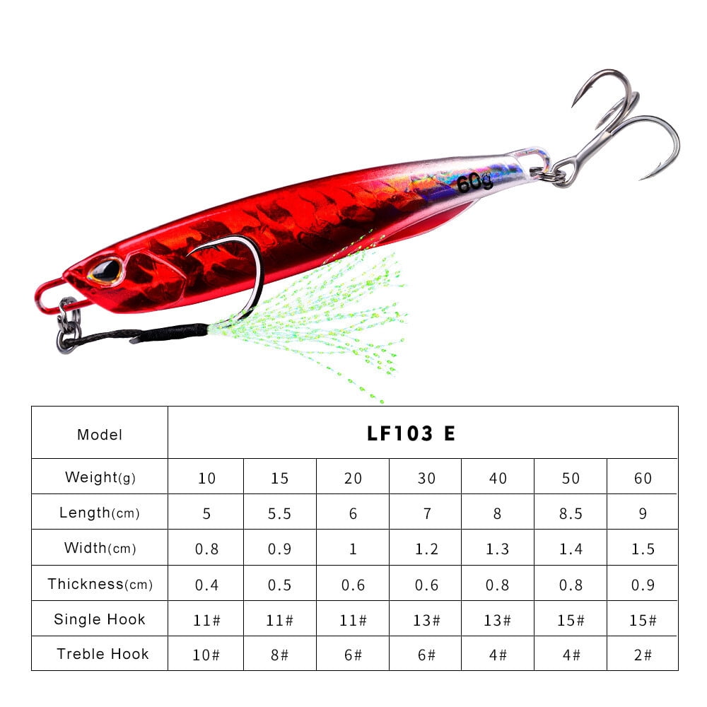 8 Pack Offshore Micro Butterfly Metal Jigs Fishing Lure For Tuna Snapper Bass