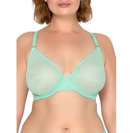 

Smart & Sexy Women s Sheer Mesh Demi Underwire Bra Style-SA1388