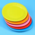 thumbnail image 4 of EeaseMX 50 platos de papel desechables para tartas, de colores, para decoración de fiestas de cumpleaños (colores aleatorios), 4 of 7