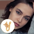 thumbnail image 2 of LPSSTORE Bague de Nez Sans Perforation Série Piercing Bijoux Clip Ongles Bague Punk Style U-shape, 2 of 3