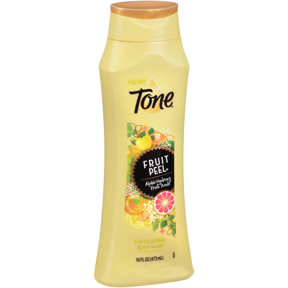 Tone Fruit Peel AlphaHydroxy Fruit Acids Exfoliating Body Wash, 16 fl