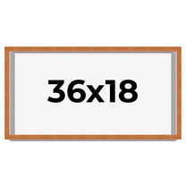 36x18 Shadow Box Frame Brown | 0.875 Inches Deep Real Wood Contemporary Shadowbox Display Frame |