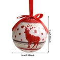 thumbnail image 3 of YHAIOGS Décorations de Noël Petites Cheminées de Vacances Motif Floral Blanc et Rouge, 3 of 4