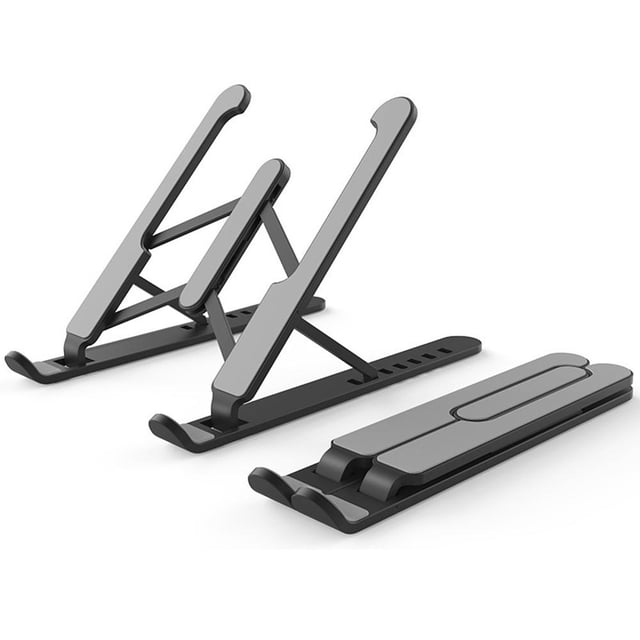 Soporte para computadora portátil Soporte plegable para computadora portátil Soporte de enfriamiento para tableta Negro