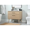 thumbnail image 2 of 36 inch single bathroom vanity in mango wood with backsplash, 2 of 8