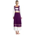 thumbnail image 4 of Yeahdor Women Sleeveless Dance Tunic Tank Pullover Praise Liturgical Worship Costume Church Choir Lyrical Dancewear Dark Purple XXL, 4 of 7