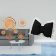 thumbnail image 2 of Arte De Pared Tejido De Ratán Y Un Bonito Cojín Con Lazo Para Un Hogar Moderno Y Una Decoración Cómoda En El Salón De Té, El Pasillo, El Dormitorio, El Porche, La Cafetería, La Sala De, 2 of 8