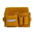 thumbnail image 1 of braveheart Leather With Heavy-Duty Pouch Design. Multi-Functional Utility Worker's Tool Wear, Fabric. For Maintenance Technicians, Double-pocket style, 1 of 4