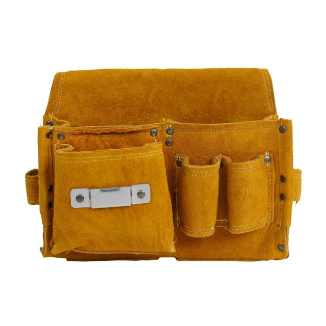 braveheart Leather With Heavy-Duty Pouch Design. Multi-Functional Utility Worker's Tool Wear, Fabric. For Maintenance Technicians, Double-pocket style