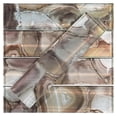 thumbnail image 2 of Myst Toffi Brown 3-in. x 12-in. Subway Brick Joint Marble Look Polished Glass Mosaic Wall Tile, 2 of 7