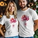 thumbnail image 5 of Camisetas para hombre, camiseta de algodón con cuello redondo, diseño de corazón y globo, manga corta, San Valentín, corazones rojos y rosas., 5 of 8