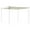 Cream White, variant on Outsunny Replacement Pergola Canopy Cover for 9.8' x 9.8' Pergola, Tan