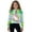 Axolotl Flower Leaves, variant on Otter Paint Splatter Print Girls 1/4 Zip Hoodies Oversized Sweatshirts Kids Fashion Fleece Drop Shoulder Pullover Quarter Zip Crop Tops, 7-8 Years