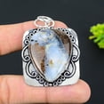 thumbnail image 2 of Natural Boulder Opal Gemstone Handmade 925 Sterling Silver Pendant 2.25", 2 of 2