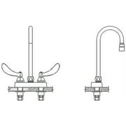 Delta 27C4924-R7 Double Handle 1.5GPM Ceramic Disc Bathroom Faucet - Chrome