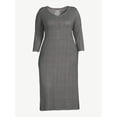 thumbnail image 4 of Joyspun Women's Hacci Knit V-Neck Chemise, Sizes S to 3X, 4 of 4