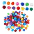 thumbnail image 3 of 200 Pieces Pom Poms Balls Craft Supplies Soft Polyester for Kids DIY Art Projects Holiday Party Decor, 3 of 9