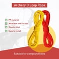 thumbnail image 4 of AME 2 Pieces Archery D Loop Rope 10 Feet Archery Bowstring Serving Thread D Loop Rope Release Material Nocking D Loop Rope String, 4 of 6