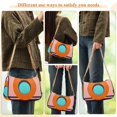 thumbnail image 4 of FORMRS Womens Shoulder Bag with Chain Strap Clutch Purse Cute Tote Handbag, Orange Circle, 4 of 7