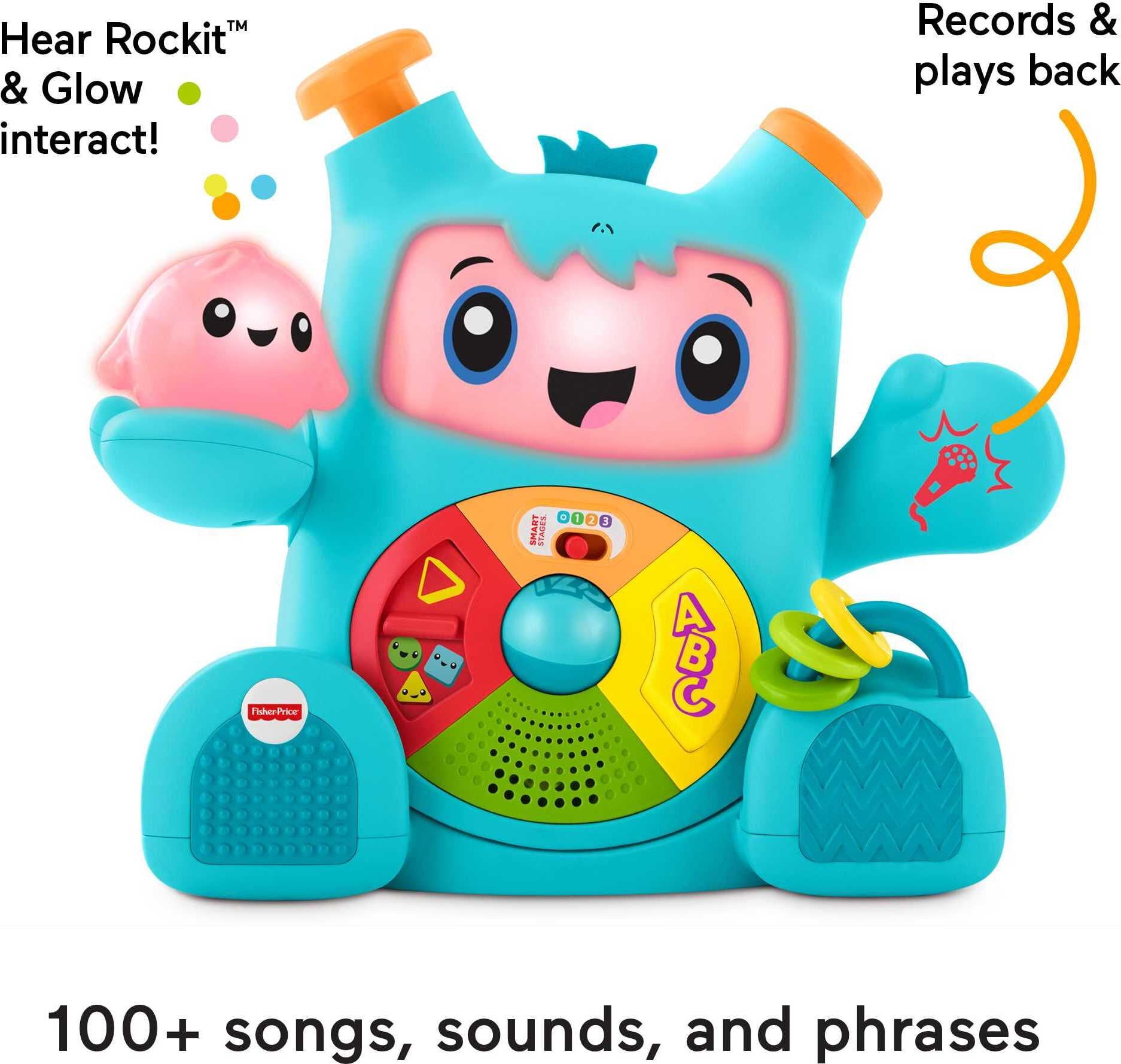 Fisher-Price Dance & Groove Rockit Baby Electronic Learning Toy with Music and Lights