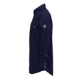 thumbnail image 3 of BOCOMAL FR Camisas para hombres 6.25 oz Camisa ligera de soldadura resistente a las llamas Camisa ignífuga para hombres azul marino, 3 of 5