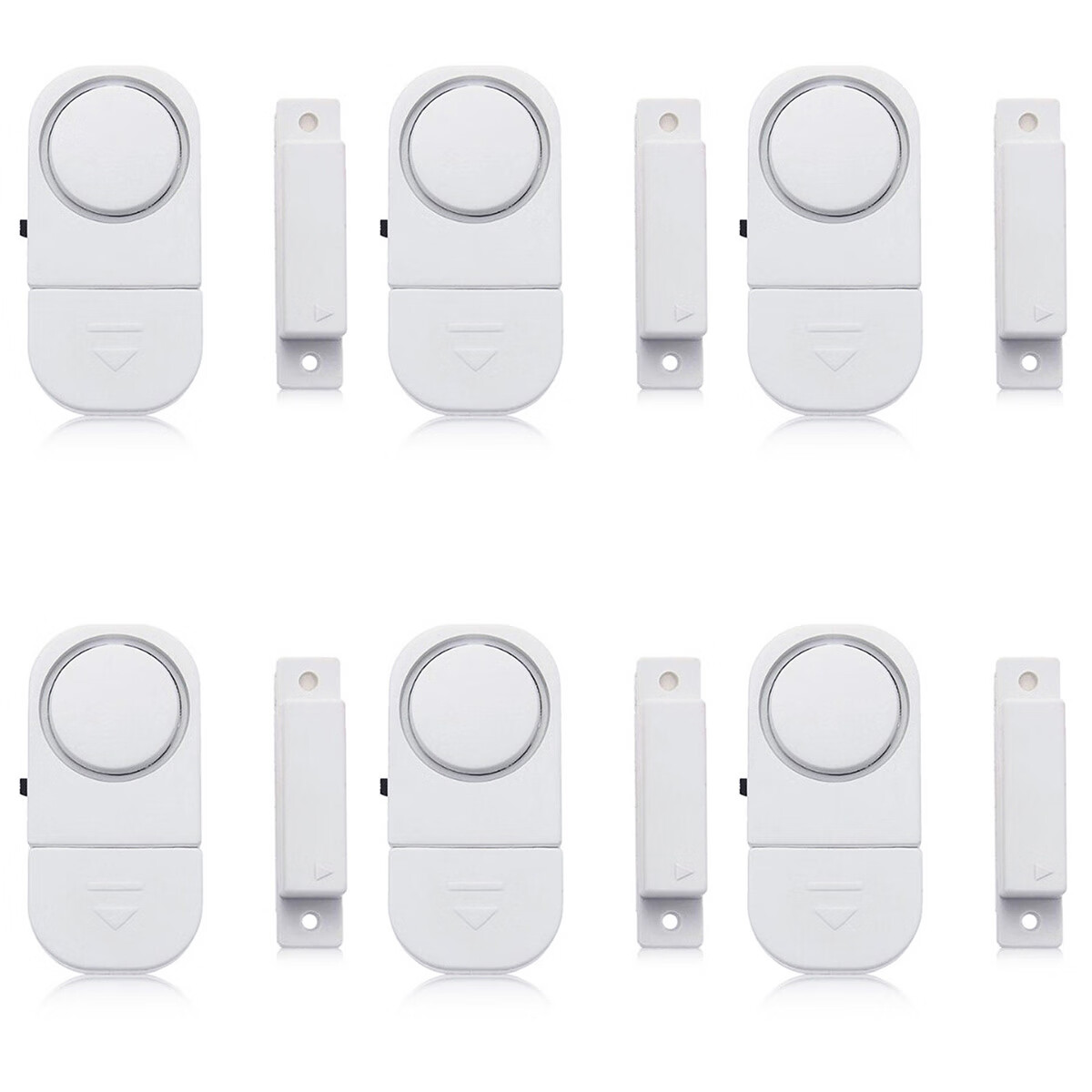 6Packs Window Alarms Security Window Door Alarm DIY Home Protection