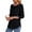 Black, variant on BAODANN Womens Tops 3/4 Length Sleeve Blouses Dressy Casual Spring Long Sleeve for Women Tops Long Sleeve Spandex Top Polyester Womens Shirt Womens Polyester Spandex Shirt Womens T Shirts Long Sleeve
