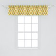 thumbnail image 2 of Ambesonne Floral Valance Pack of 2, Watercolor Effect Tulips, 54"X12", Earth Yellow White, 2 of 4