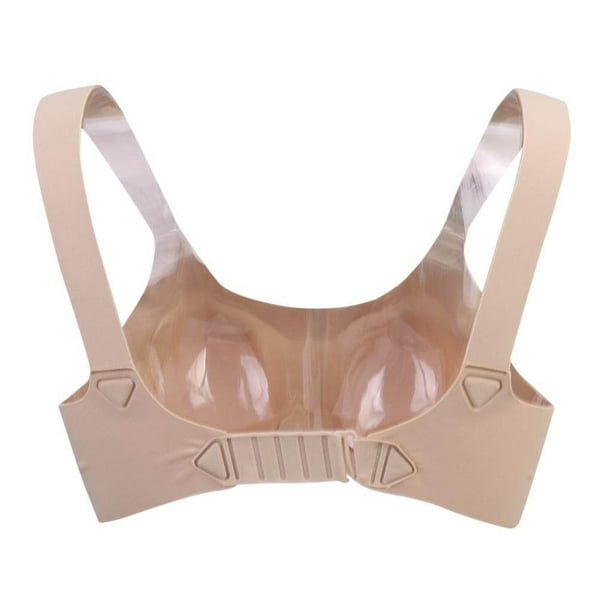  HOLSTER STYLE SILICONE BREAST FORM &BRA Mastectomy Sz12 42D 44C  48A : Baby