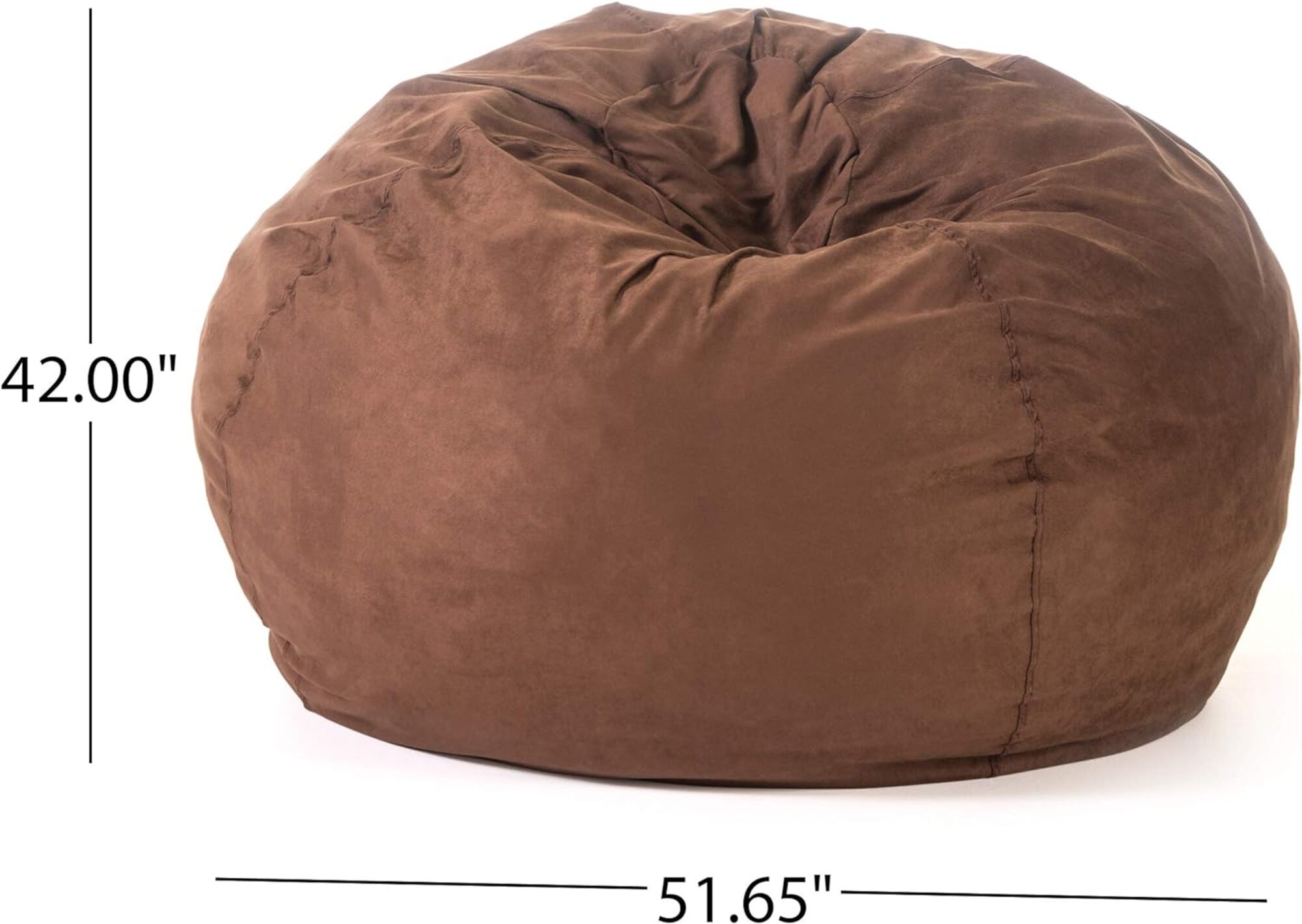 HQZX Comfort Foam Bean Bag Chair, Lounge Sofa for Kids and Adults, Micro Suede Cover, 5 Foot