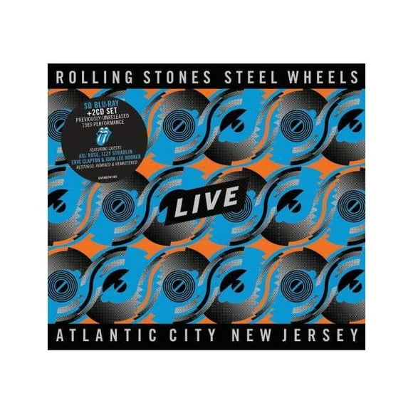 ROLLING STONES Roues en Acier LIVE (LIVE FROM ATLANTIC CITY NJ 1989 Disques Compacts)