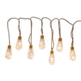 thumbnail image 2 of Kurt Adler 35-Light 7 Piece Super Bright LED Vintage Bulb Burlap Lights, 2 of 2