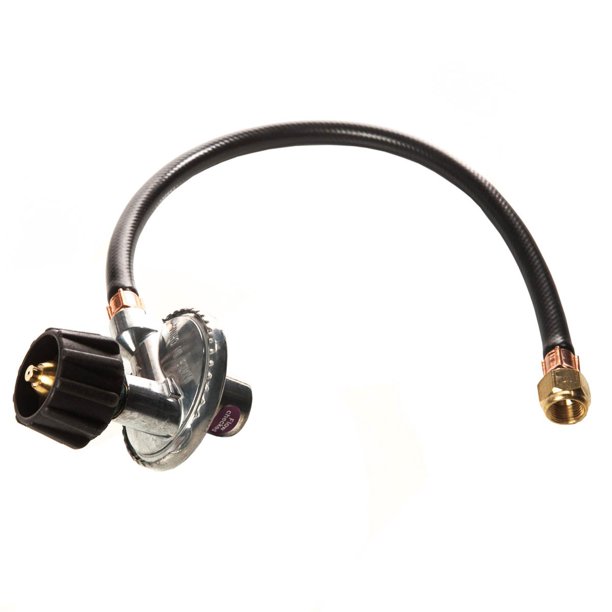 Gas Grill LP Propane Replacement Regulator and 21" Hose 3/8" QCC1