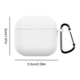 thumbnail image 4 of Funda Protectora Suave Silicona para Airpods 4 (2024)() Blanco, 4 of 9