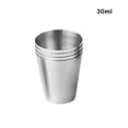 thumbnail image 4 of Ounissouiy 4 unids/set de tazas de agua de viaje para acampar, tazas de bebida para Picnic, bebida, vino, jugo, taza de acero inoxidable, vasos de oficina Mostrada Ounissouiy HA067623-01, 4 of 6