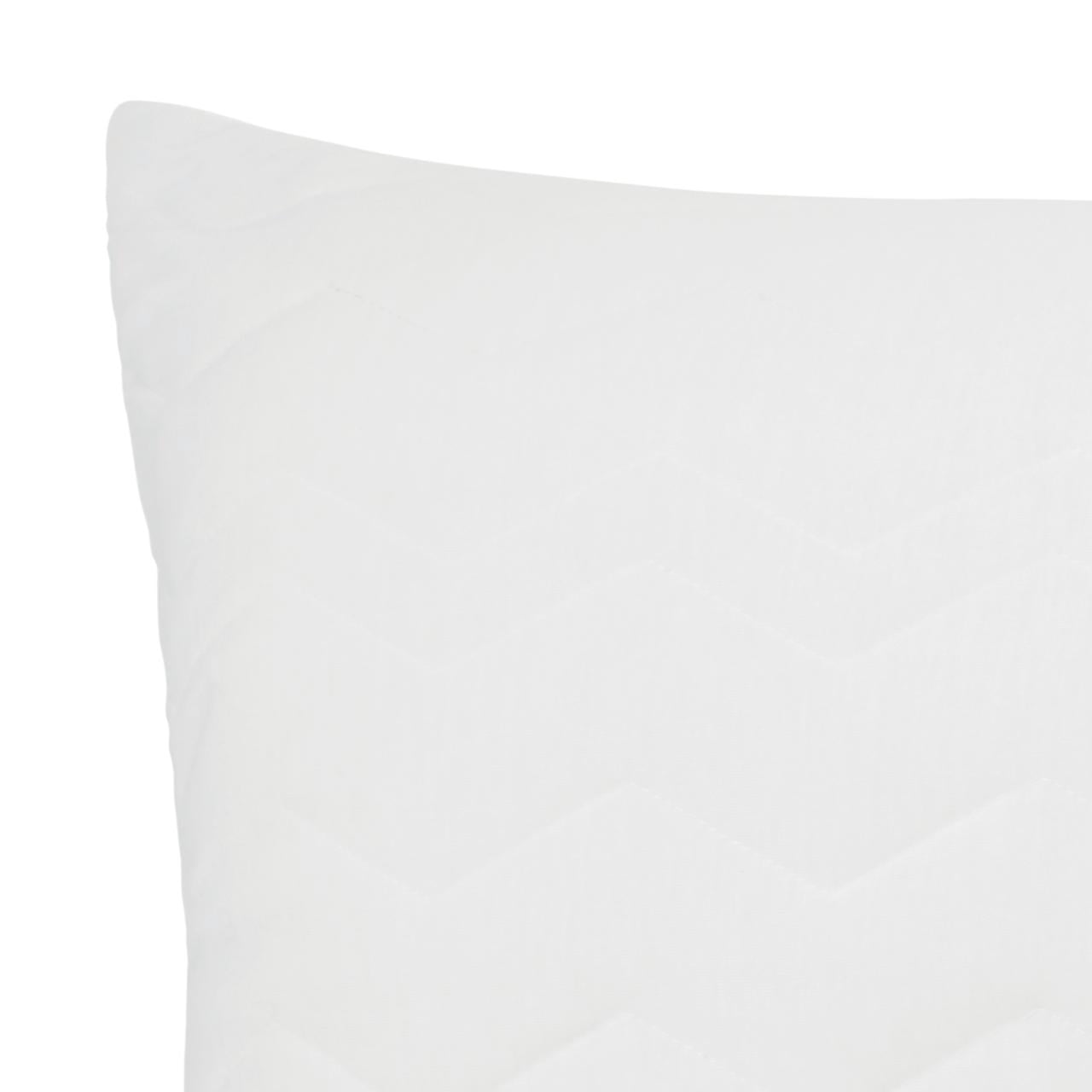 White Chevron Jersey Knit Body Pillow, 20” x 52”