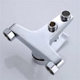 thumbnail image 5 of Zinc Alloy Basin Faucet, Chrome Wall Mounted Hot And Cold Water Double Spout Mixer Tap For Bathroom Shower Sink Bathtub -Modern  Design, 5 of 7