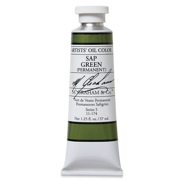 M. Graham Artists' Oil Color - Sap Green Permanent, 37 ml tube