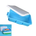 thumbnail image 2 of Leakproof Sensory Play Trays Stackable Sandbox Organizers With Lid For Art Supplies Outdoor Toy Blue Green Design, 2 of 9