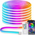 thumbnail image 1 of WANGQ LED Strip White 16.4ft/5m Neon Strip 12V Silicone Waterproof Flexible LED Neon Rope Light (Power Adapter Not Included), 1 of 6