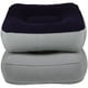 thumbnail image 1 of 2 piezas de pies inflables descanso almohada flocado PVC Masaje de pies Taburete Relax Cojín para viajes al aire libre (gris azul + gris), 1 of 5