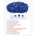 thumbnail image 5 of VEVOR Fire Glass, 20LBS / 9KG High-Temperature Resistant Fireplace Rocks, 1/2-Inch / 12.7 mm Reflective & Smokeless Firepit Glass Rock, High Luster Stone Landscaping for Fire Pit Table, Cobalt Blue, 5 of 9