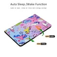 thumbnail image 7 of Allytech Galaxy Tab A 10.5 Inch Case SM-T590/T595/T597, Slim Folio Mulit Angle Stand Smart Cover Auto Sleep Wake Protective Pencil Holder Wallet Case for Samsung Galaxy Tab A 10.5", Unicorns, 7 of 7