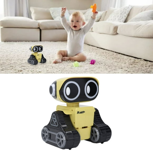 Robot De Control Remoto, Juguete Interactivo De Robot De 500 MAh, Ojos Brillantes Giratorios De 360 grados Para Entretenimiento