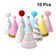 thumbnail image 3 of GOOHOCHY 10 sombreros decorativos para fiesta de cumpleaños, con estampado dorado, con forma de bola afelpada, para el Día Internacional del Niño, decoración para fiestas infantiles, estilo aleatorio., 3 of 7